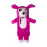Rogz Мека играчка Thinz в розов цвят със среден размер 26 см